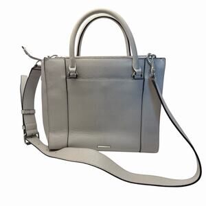 Rebecca Minkoff 'Always On Side Zip Regan' Light Leather Tote Expandable Sides